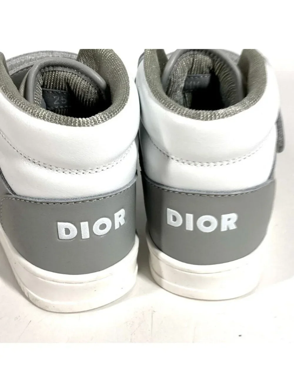 Dior Sneakers Baby Uptown Low Top Leather Gray - Picture 4 of 9